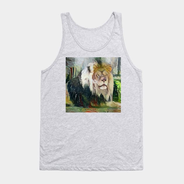 lion painting (leo art, lion king) Tank Top by Thepurplepig